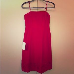 NWT Ann Taylor 100% Silk Red Dress